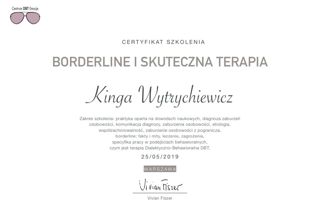 Kinga Borderline i skuteczna terapia